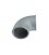 Cast aluminium elbow 90deg 76mm