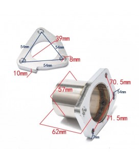 DOWNPIPE FLANGE T25T28 TO 3 BOLT NISSAN S13 S14 S15 240SX SR20DET