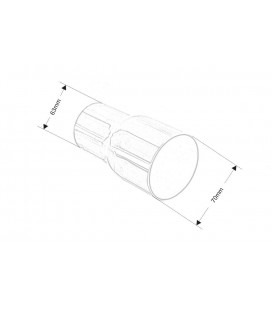 Exhaust Pipe End 2,5-2,75"