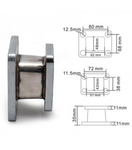 Flange reduction under turbo T25-T4