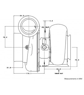 Garrett GTX3584RS Turbocharger (V-Band Comp)