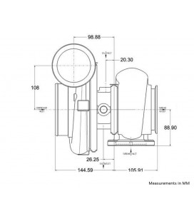 Garrett GTX4202R Turbina Super Core