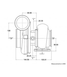 Garrett GTX4294R Turbina Super Core