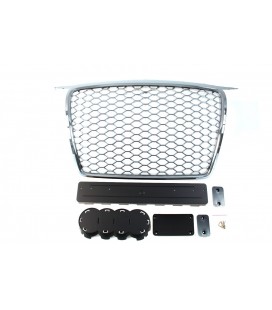 Bamperio grotelės AUDI A3 8P RS-STYLE (chrominės) (05-09)