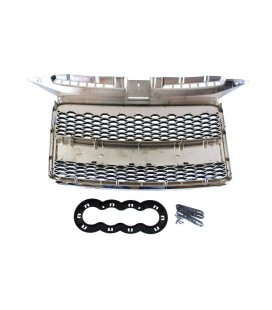 GRILLE AUDI A3 8P RS-STYLE CHROME-BLACK (05-08)