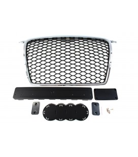 GRILLE AUDI A3 8P RS-STYLE CHROME-BLACK (05-09)