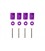 Hood Vent Spacer 6mm Purple
