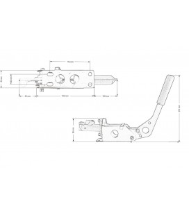 Hydraulic hand brake ProRacing Black