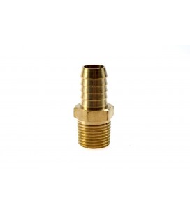 Nipple 12" to 16mm hose BRASS