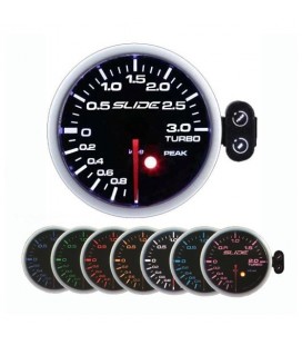 AUTO GAUGE SLIDE PK-SC 52mm - TURBO ELECTRIC -1 do 3 BAR