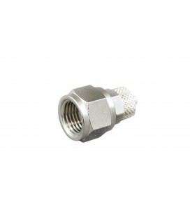 Brass Fitting for air-hose 6/4mm - 1/4" internal