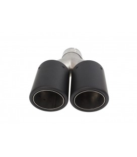 Double Exhaust Tip 2x101mm wejście 63mm Carbon L