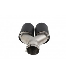 Double Exhaust Tip 2x101mm wejście 63mm Carbon L