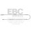 EFA160 - Czujnik zużycia klocków hamulcowych EBC Brakes BMW | 5 Series (GT F07)(530) | 5 Series (GT F07)(535) | 5 Series (GT F07