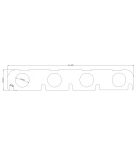 Exhaust flange 2.0 TFSI Audi A5 S3