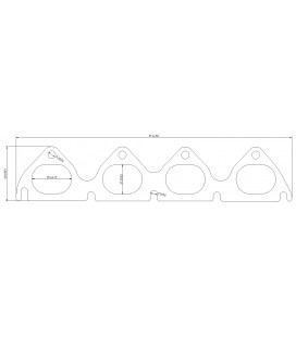 Exhaust flange Honda B-seria