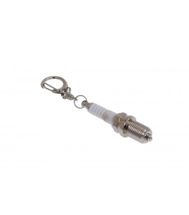 Keychain Ignition Plug Silver