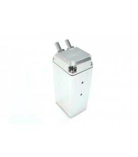 Oil catch tank 0.9L 15mm D1Spec Silver Square