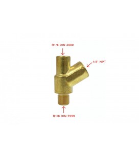 Oil pressure temperature sensor adapter Y Depo R1/8 DIN2999