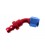 Push-on hose end 45° AN8