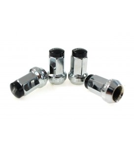 Racing lug nuts D1Spec Stal 12x1.5 Silver/Black