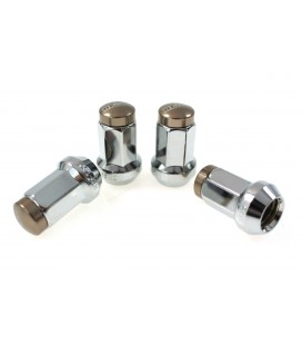 Racing lug nuts D1Spec Stal 12x1.5 Silver/Titanium