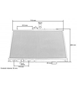 Racing Radiator Mitsubishi Lancer EVO 7-9 TurboWorks