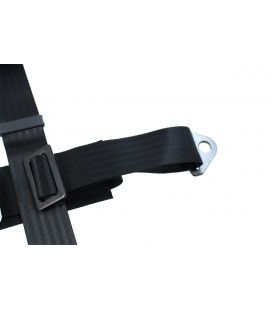 Racing seat belts SLIDE 3p 2" Black