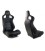 Racing seat SLIDE BLACK PVC