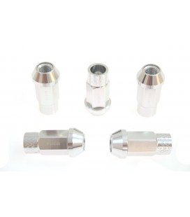 Racing wheel lug nuts JBR 50mm M12 x1.5 SILVER