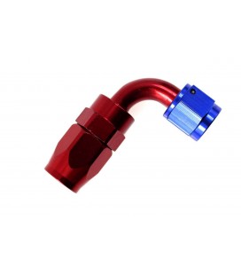 Reusable swivel hose end 90° AN8