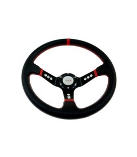 Steering wheel Pro 350mm offset:80mm Leather Black