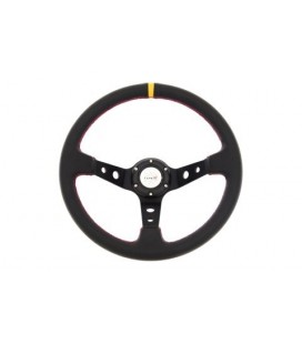 Steering wheel Pro 350mm offset:80mm Leather Black Carbon