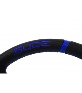 Steering wheel SLIDE 350mm offset:80mm Leather Blue