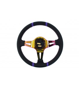 Steering wheel SLIDE 350mm offset:80mm Leather NeoChrome