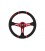 Steering wheel SLIDE 350mm offset:80mm Leather Red