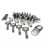 STROKER KIT - Honda H22, 100mm Billet Crank w/55mm Mains, ProH625+ Rods (5.635"), Cust Pistons
