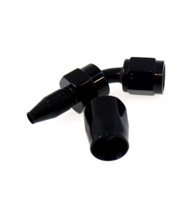 Swivel fitting 45° AN10 black