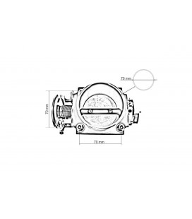 Throttle body TurboWorks Honda K20 70mm