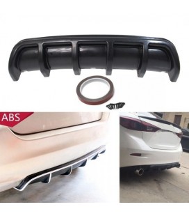 Universal Car Rear Bumper Diffuser Black 66CM