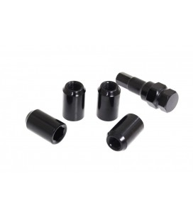 Wheel nut M12x1.25 L:32mm Black