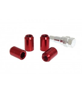 Wheel nut M12x1.5 L:32mm Red