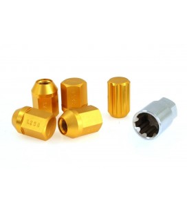 Wheel Nuts EPMAN RS M12x1.25 Gold Locking