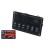 Jungiklis 12/24V ON-OFFx6, 1xZ, 2xUSB 3.1A , 1 LED volt, 3xB 15A IP68 (mėlynas)