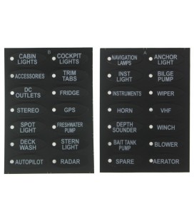 Switch Panel 12V SPSTON-OFFx3, 1xGZ, 2B 15A IP68