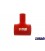 T formos silikoninis sujungimas BlowOff TurboWorks Red 51mm  9mm