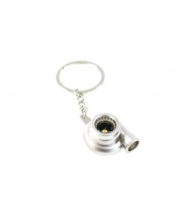 Turbocharger Keychain Silver