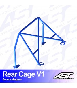 Roll Bar AUDI A3 / S3 (8L) 3-doors Hatchback FWD REAR CAGE V1