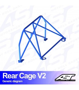 Roll Bar MAZDA MX-3 (EC) 3-doors Coupe REAR CAGE V2