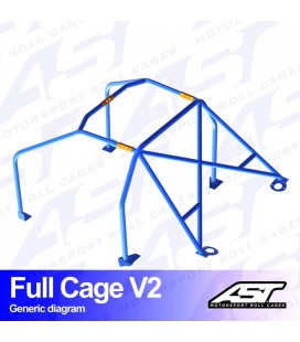 Roll Cage BMW (E46) 3-Series 2-doors Coupe RWD FULL CAGE V2